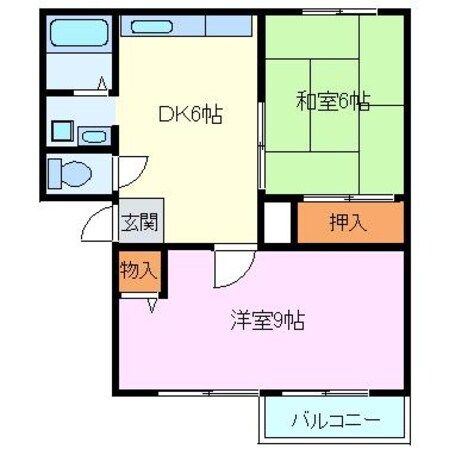 シティハイム杉山の物件間取画像